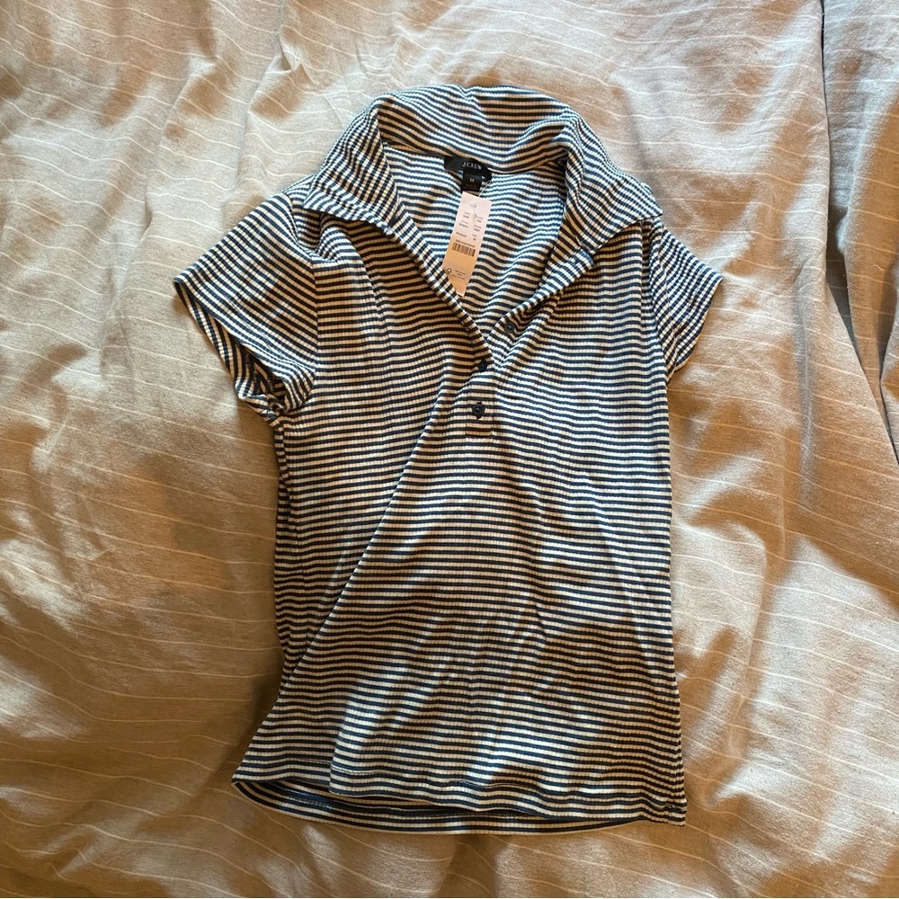 J crew striped shirt — new with tags!